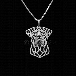 925 Sterling Silver Boerboel Necklace Gift For Dog Lovers Dog Necklace Pet Jewelry Dog Memorial Dog Keepsake Dog Loss Show Dog Rare Pet