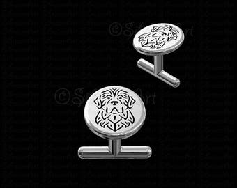 Newfoundland Cufflinks - sterling silver 925 - Gift for dog lovers and owners - Pet Jewelry - Men best friend