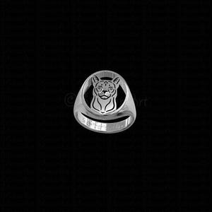 925 Sterling Silber Wilde Katze Puma Ring Geschenk für Katzenliebhaber Katzenring Wildtier Schmuck Handmade Wildlife Schmuck