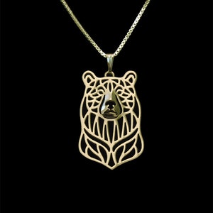 Bear - Solid Gold pendant and necklace