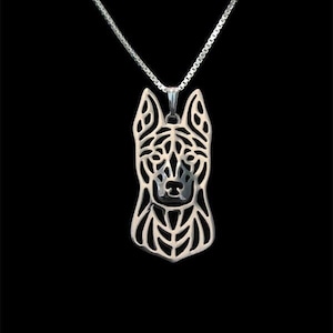 925 Sterling Silver Dutch Shepherd Necklace Gift For Dog Lovers Dog Necklace Pet Jewelry Dog Memorial Dog Keepsake Family Animal Jewelry Pet