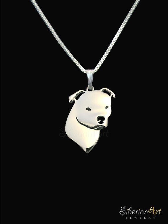 staffordshire bull terrier necklace