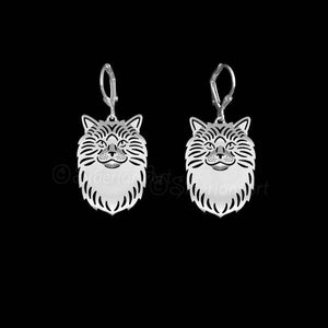925 Sterling Silver Pet Cat Ragdoll Cat Earrings Gift For Cat Lovers Cat Earrings Pet Jewelry Cat Memorial Cat Keepsake Handmade