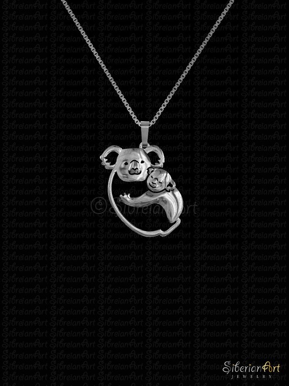 Silver koala necklace sale