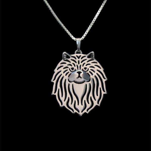 Chat persan - collier et pendentif en argent sterling