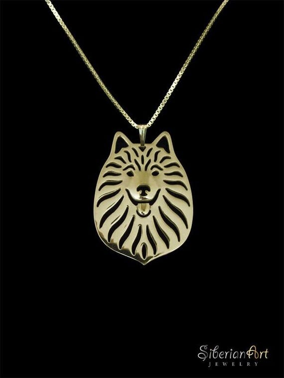 14k Yellow Gold German Spitz Necklace Gift for Dog Lovers Dog Necklace Pet Jewelry Dog Memorial Dog Keepsake Rare Family Animal Jewelry Pet Etsy UK