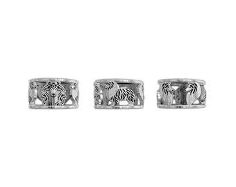 925 Sterling Silver Shetl Sheep Filigree Style Ring Gift For Dog Lovers Dog Ring Pet Jewelry Dog Memorial Dog Keepsake Handmade Show Dog Pet