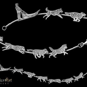925 Sterling Silver Bracelet - Siberian Husky Charm, Gift For Dog Lovers Dog Bracelet Pet Jewelry Rare Handmade Dog Loss