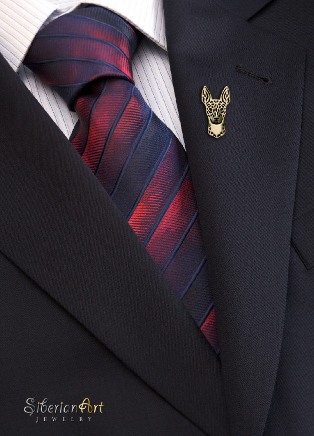 Rat Terrier Brooch Solid Gold - Etsy