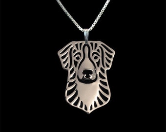 Nova Scotia Duck Tolling Retriever - sterling silver pendant and necklace.