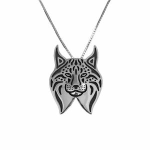 925 Sterling Silver Wild Lynx Iberian Lynx Necklace Gift For Lynx Lovers Lynx Necklace Wild Animal Jewelry Handmade Wildlife Jewelry