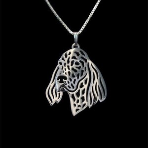 925 Sterling Silver English Setter Necklace Gift For Dog Lovers Dog Necklace Pet Jewelry Dog Memorial Dog Keepsake Handmade Show Dog Rare
