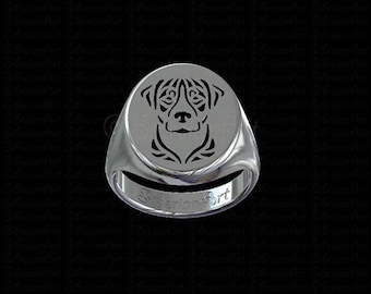 Greater Swiss Mountain Dog ring - sterling silver 925 - gift for dog lovers and owners - Pet Jewelry - best friend jewelry - unisex