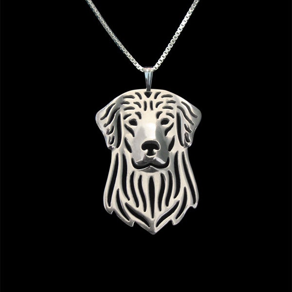 Bijoux Golden Retriever - pendentif et collier en argent sterling