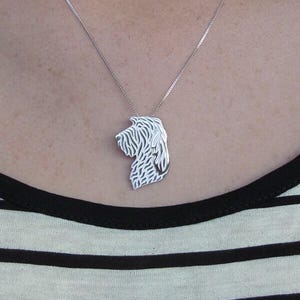 925 Sterling Silver Necklace - Spinone Italiano Pendant, Gift For Dog Lovers, Unique Dog Necklace Jewelry, Elegant Pendant Necklace