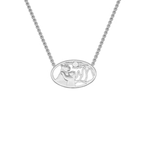 925 Sterling Silver Wild Cougar Patagonian Hug - Puma Necklace Gift For Cougar Lovers Cougar Necklace Wild Animal Jewelry Wildlife Jewelry