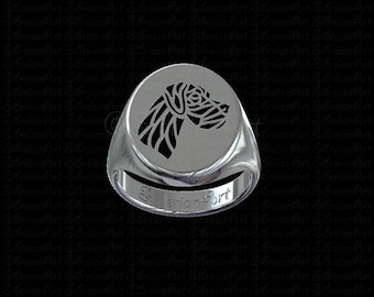 Great Dane ring - sterling silver 925 - gift for dog lovers and owners - Pet Jewelry - best friend jewelry - unisex