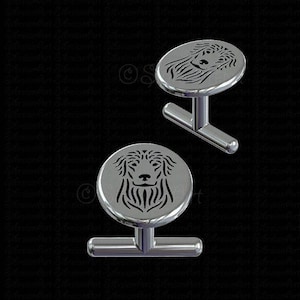 925 Sterling Silver Golden Retriever Cufflink Gift For Dog Lovers Dog Cufflink Pet Jewelry Dog Memorial Dog Keepsake Show Dog Pet Rare