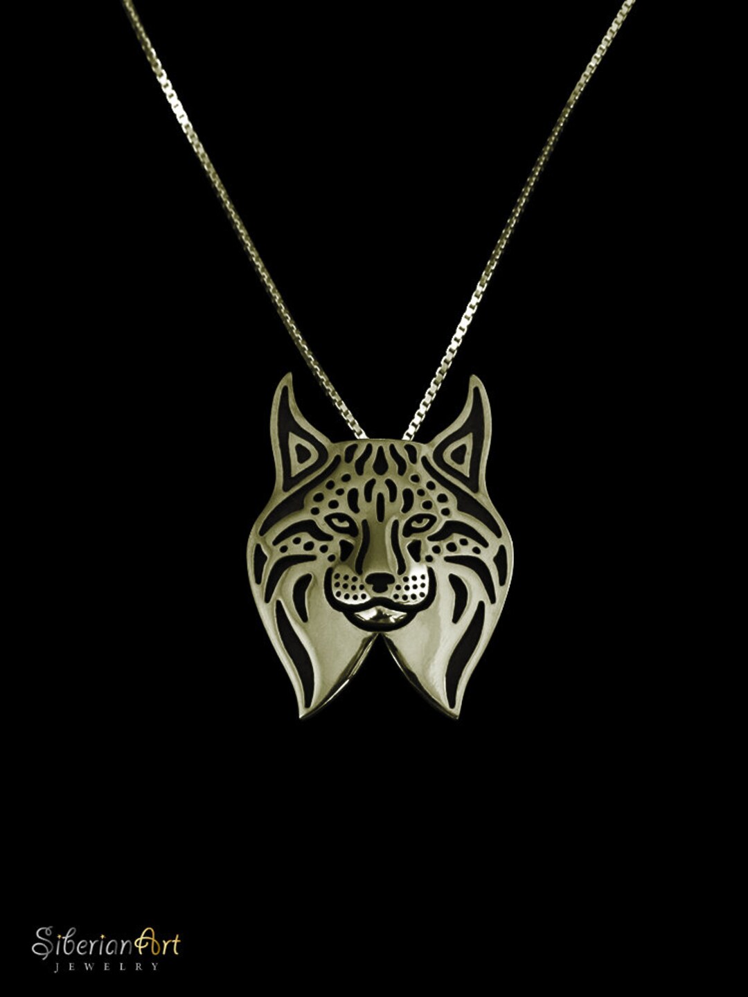 Iberian Lynx Jewelry Solid Gold Pendant and Necklace. Etsy