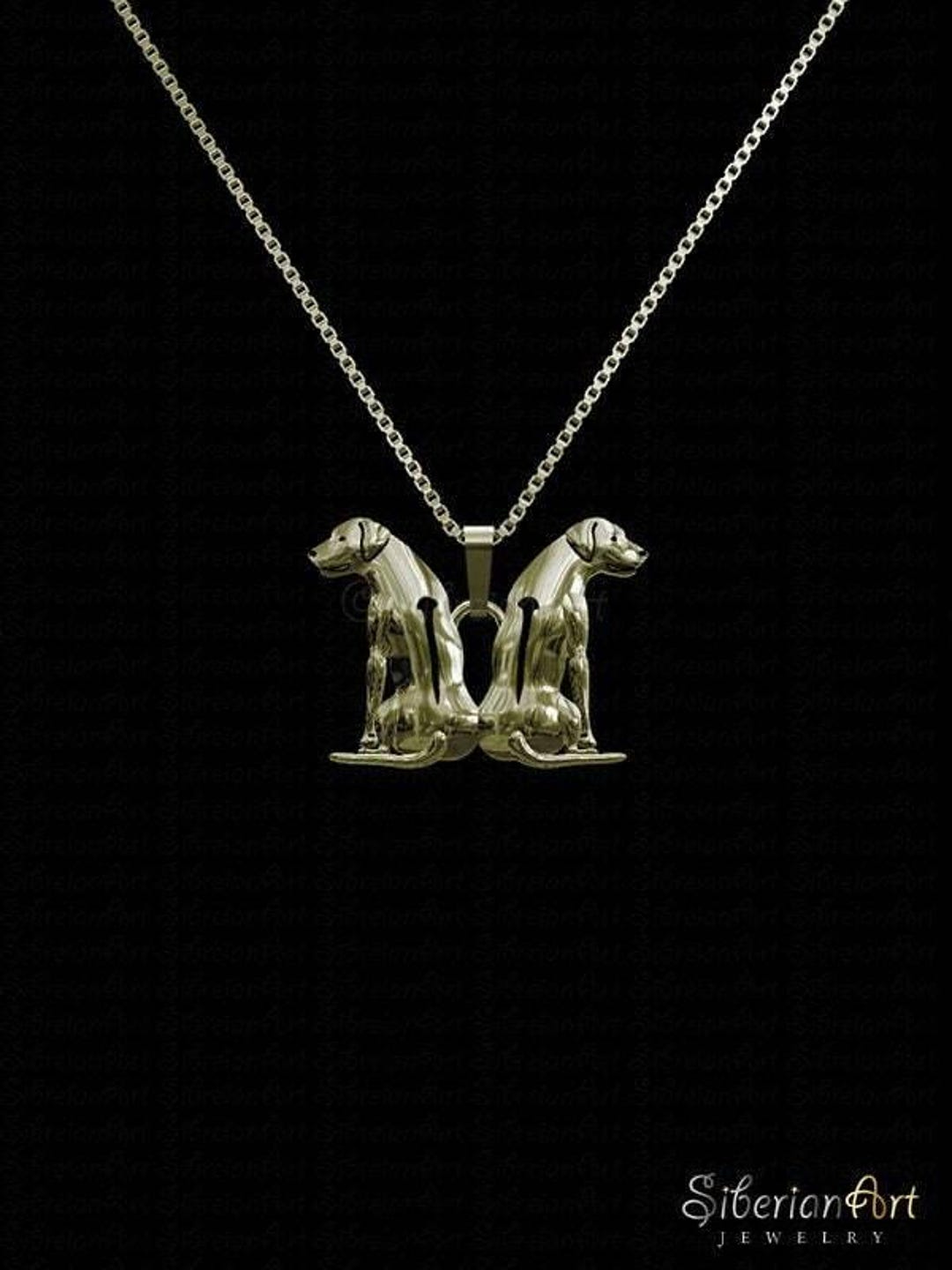 14k Gold Rhodesian Ridgeback Pendant & Necklace - Etsy