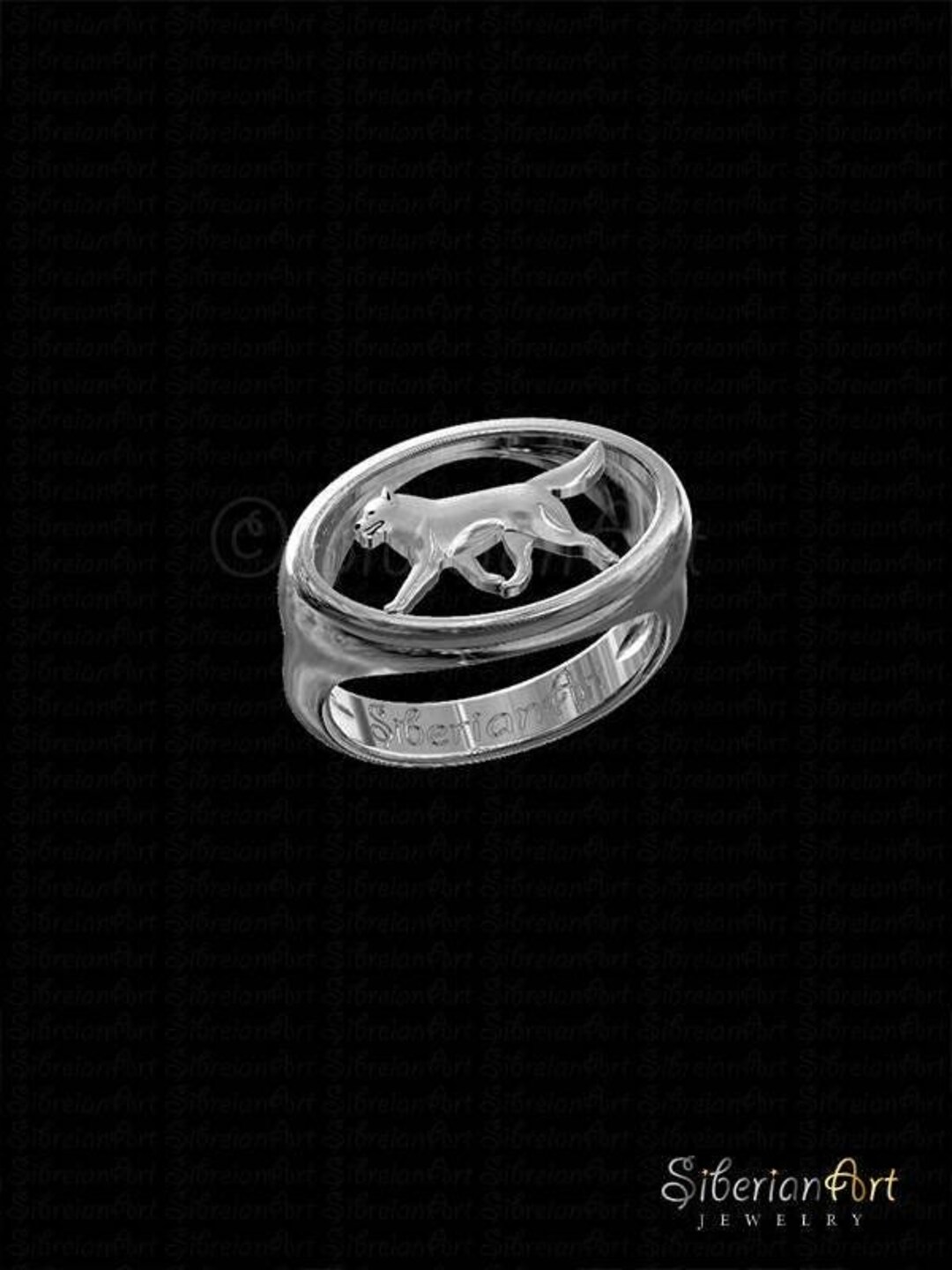 Orecchini A Perno In Argento 925 A Forma Di Cane - Wolf Husky - 7x8 Mm, In Confezione Regalo