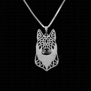 925 Sterling Silver Czechoslovakian Vlcak Wolfdog Necklace Gift For Dog Lovers Dog Necklace Pet Jewelry Dog Memorial Dog Keepsake Handmade