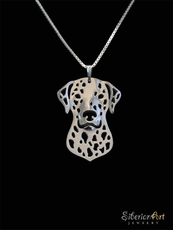 Dalmatian Jewelry Sterling Silver Pendant and Necklace Etsy