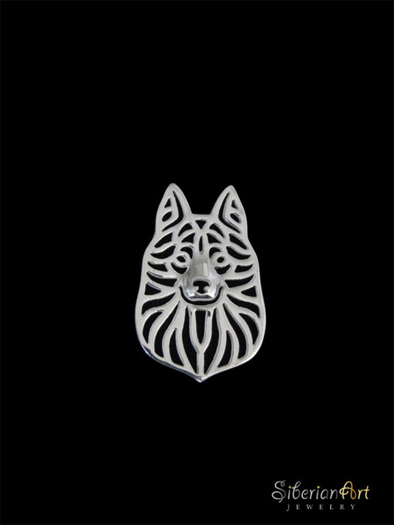 Schipperke brooch sterling silver. image 2