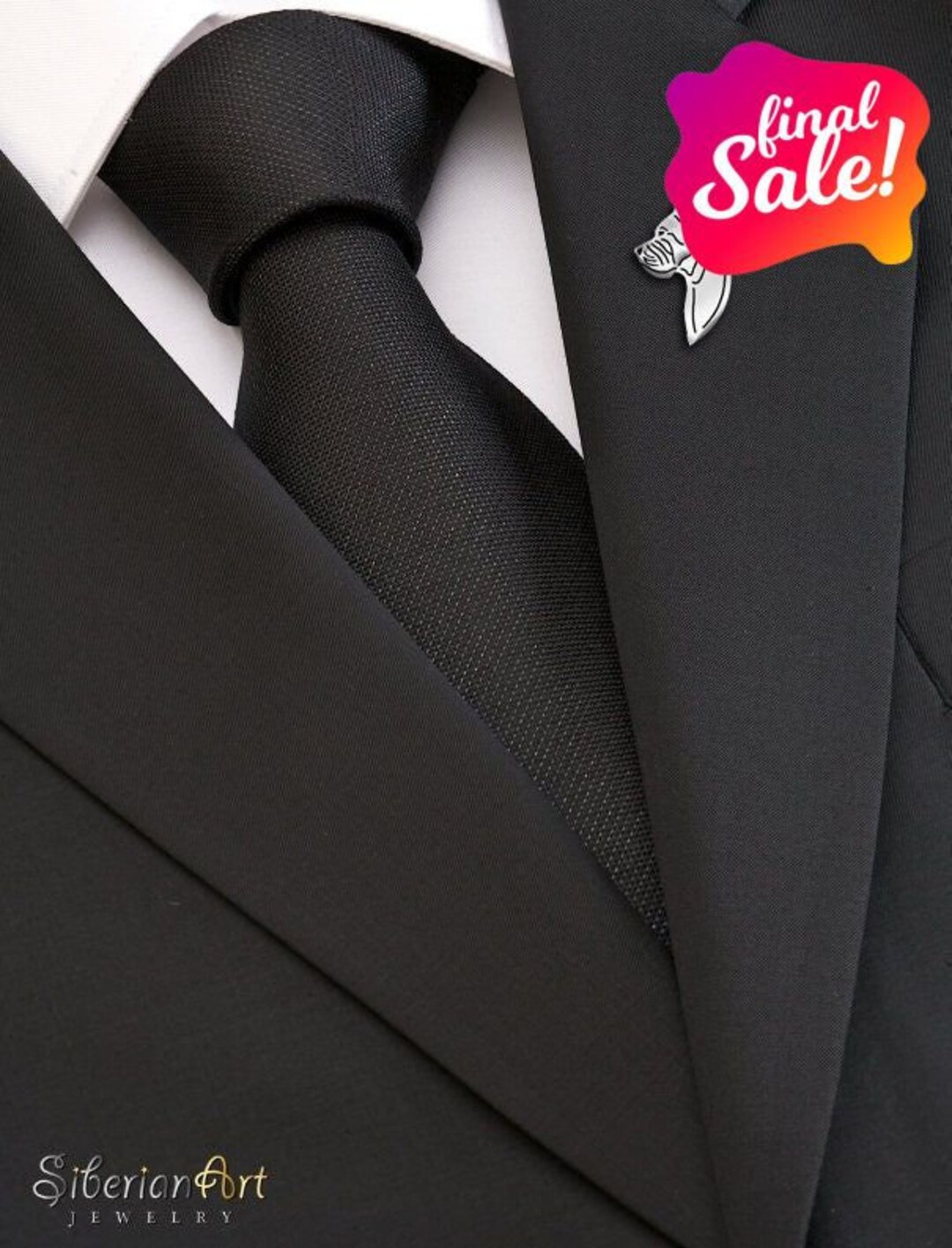 Perro De Presa Canario cropped Ears Brooch Sterling - Etsy