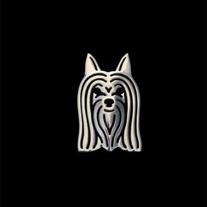 Australian Silky Terrier brooch sterling silver. image 2