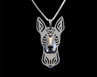 Xoloitzcuintle jewelry - sterling silver pendant and necklace