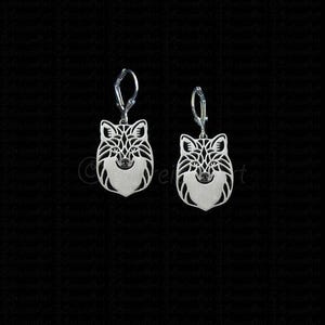 925 Sterling Silver Wild Fox Red Fox Earrings Gift For Fox Lovers Fox Earrings Wild Animal Jewelry Wildlife Jewelry Handmade