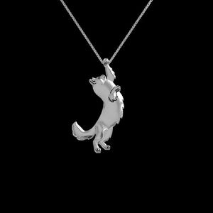 Sterling Silver \ Solid Gold Ragdoll Cat Necklace: Handmade Fine Jewelry