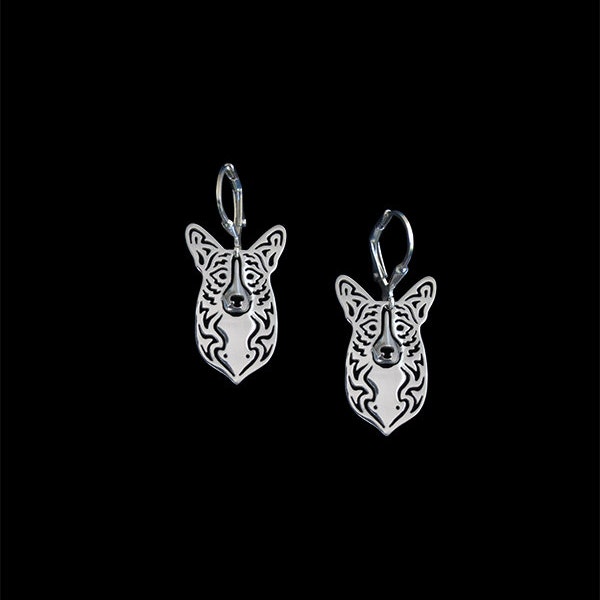 Cardigan Welsh Corgi earrings - sterling silver