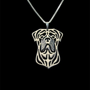 BullMastiff jewelry - sterling silver pendant and necklace