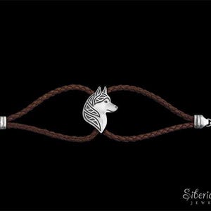 925 Sterling Silver Siberian Husky Bracelet Gift For Dog Lovers Dog Bracelet Pet Jewelry Dog Memorial Dog Keepsake Family Animal Jewelry Pet