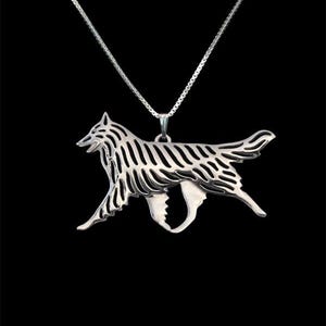 925 Sterling Silver Belgian Groenendael Necklace Gift For Dog Lovers Dog Necklace Pet Jewelry Dog Memorial Dog Keepsake Pet Dog Loss Rare