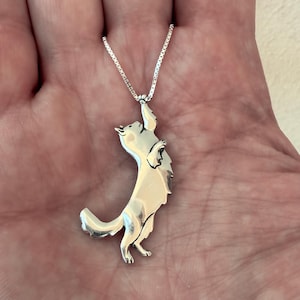925 Sterling Silver Necklace - Siberian Cat Pendant, Playful Cat Necklace Gift For Cat Lovers, Handmade Cat Jewelry, Fine Jewelry