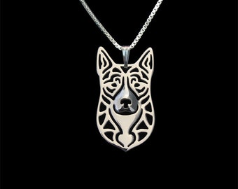 Australian Cattle Dog - sterling silver pendant and nacklace