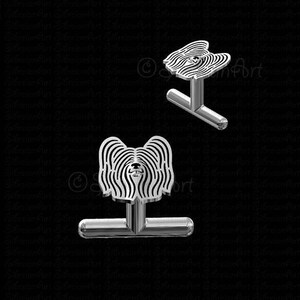 925 Sterling Silver Skye Terrier Cufflink Gift For Dog Lovers Dog Cufflink Pet Jewelry Dog Memorial Dog Keepsake Pet Family Animal Jewelry