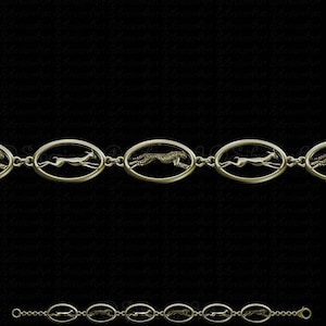 14k Yellow Gold Wild Cheetah Cheetah Chasing Gazelle Bracelet Gift For Cheetah Lovers Cheetah Bracelet Wild Animal Jewelry Handmade