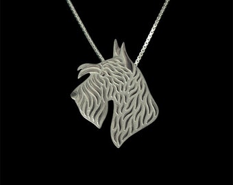 Scottish Terrier jewelry - sterling silver pendant and necklace