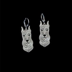 925 Sterling Silver Miniature Schnauzer Earrings Gift For Dog Lovers Dog Earrings Pet Jewelry Dog Memorial Dog Keepsake Dog Loss Pet Rare