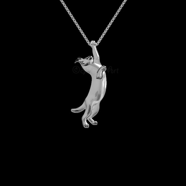 Caracal - sterling silver pendant and necklace - wild cat - wildlife - Africa - animal lovers