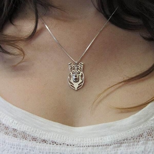 925 Sterling Silver Smooth Collie Necklace Gift For Dog Lovers Dog Necklace Pet Jewelry Dog Memorial Dog Keepsake Pet Family Animal Jewelry