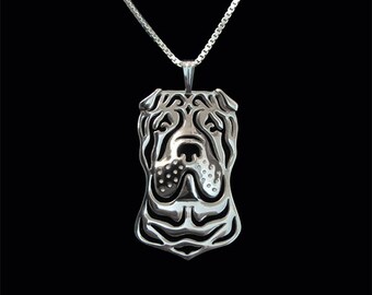 Shar Pei Photo Jewelry Handmade Art Dog Ltd Necklace for People who Love Dogs Shar Pei Photo Jewelry Handmade Art Dog Ltd Necklace for People who Love Dogs