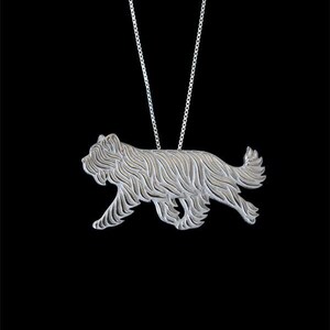 925 Sterling Silver Briard Necklace Gift For Dog Lovers Dog Necklace Pet Jewelry Dog Memorial Dog Keepsake Rare Show Dog Dog Loss Pet