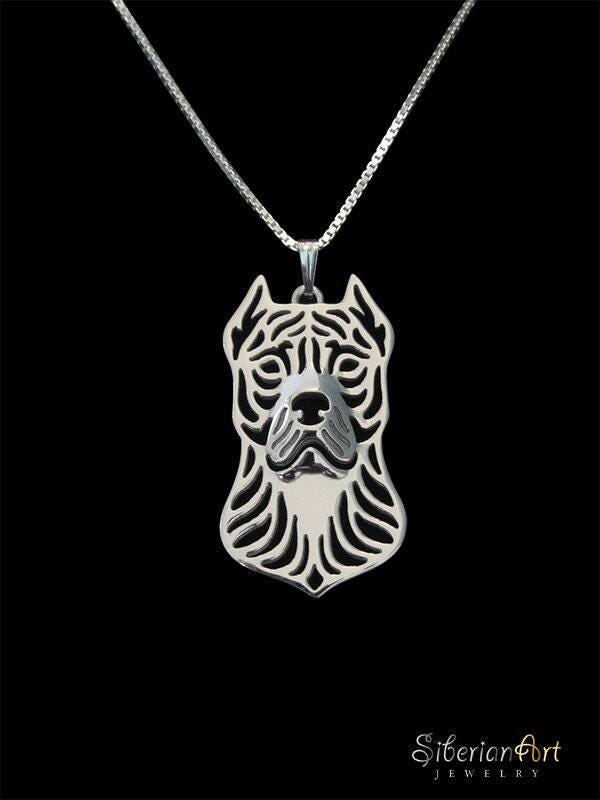 925 Sterling Silver Perro De Presa Canario Necklace Gift For Dog Lovers Dog Necklace Pet Jewelry Dog Memorial Dog Keepsake Show Dog Rare Pet