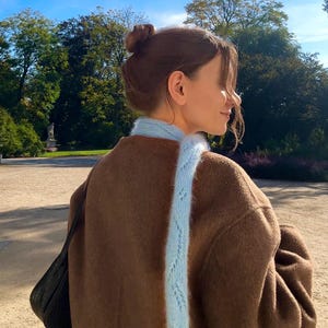 Quiet Romance Scarf - PDF knitting pattern | lace skinny scarf