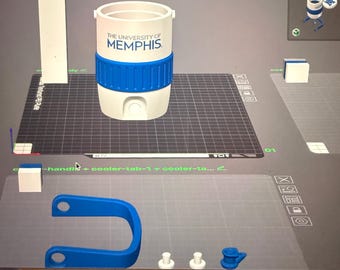 Individuell gestalteter HBCU 3D-gedruckter Getränkehalter